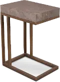 Roka Gray Marble Side Table