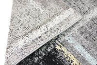 Traditional Dark Gray and Blue 8 Foot Runner Rug - Everek-4