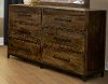 Clearance Rustic Industrial Brown Dresser - Urban Art