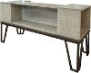 Clearance Industrial Pine Sofa Table with Iron Legs - Vista