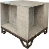Industrial Pine End Table with Iron Legs - Vista