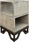 Industrial Solid Pine Chairside Table - Vista