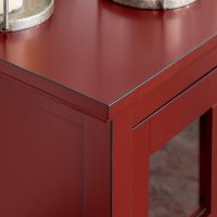 Transitional Antique Red 52 Inch TV Stand-3