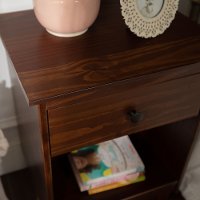 Modern Walnut Brown Nightstand - Spencer-2