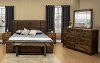 Clearance Rustic Brown 5 Piece Queen Bedroom Set - Urban Art