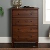 Classic Walnut Brown Chest of Drawers