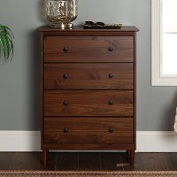 Classic Walnut Brown Chest of Drawers