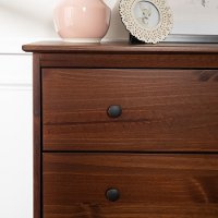 Classic Walnut Brown Chest of Drawers-2