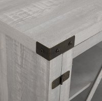 58 Inch Rustic Farmhouse TV Stand - Stone Grey-4