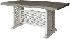 Farmhouse White and Gray Counter Height Dining Table - Stone