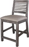 Clearance Gray 24 Upholstered Counter Height Stool - Stone