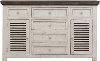 Farmhouse White and Gray Dining Room Buffet - Stone