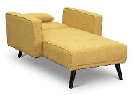 Modern Madrid Mustard Yellow Convertible Chaise - Jenna-2