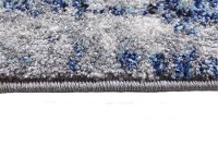 Everek Traditional Amos Ivory, Gold and Blue 8 Foot Runner Rug-6
