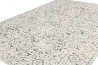 Traditional Alberta Ivory and Blue 8 Foot Runner Rug - Everek-3