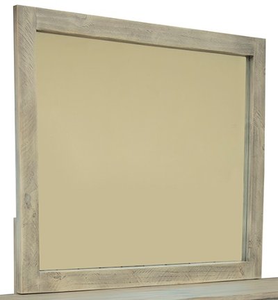 Rustic Industrial Whitewashed Mirror - Vista