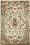 B125-BE-4X6-T067A 4 x 6 Small Traditional Bodhi Beige Area Rug - Buckingham