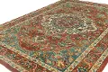 B125-RU-2.6X8-T014A Traditional Cromwell Rust 8 Foot Runner Rug - Buckingham
