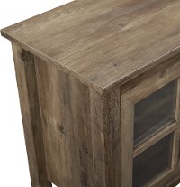 70 Inch Farmhouse Wood TV Stand - Rustic Oak-4