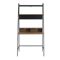 36 Inch Modern Wood Ladder Computer Desk - Mocha-4