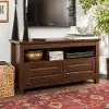 WQ44CSTB 44 Inch Traditional Wood TV Stand - Brown