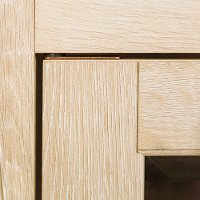 Modern Farmhouse 44 Inch Wood Corner TV Stand - White Oak-2