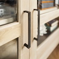 Modern Farmhouse 44 Inch Wood Corner TV Stand - White Oak-3