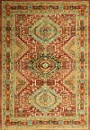4 x 6 Small Traditional Westminster Rust Area Rug - Buckingham