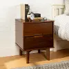 BR2DSLNSWT Sloane Mid-Century Modern Walnut Brown Nightstand - Walker Edison