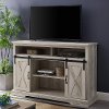 Modern Farmhouse 52 Inch TV Stand - White Oak