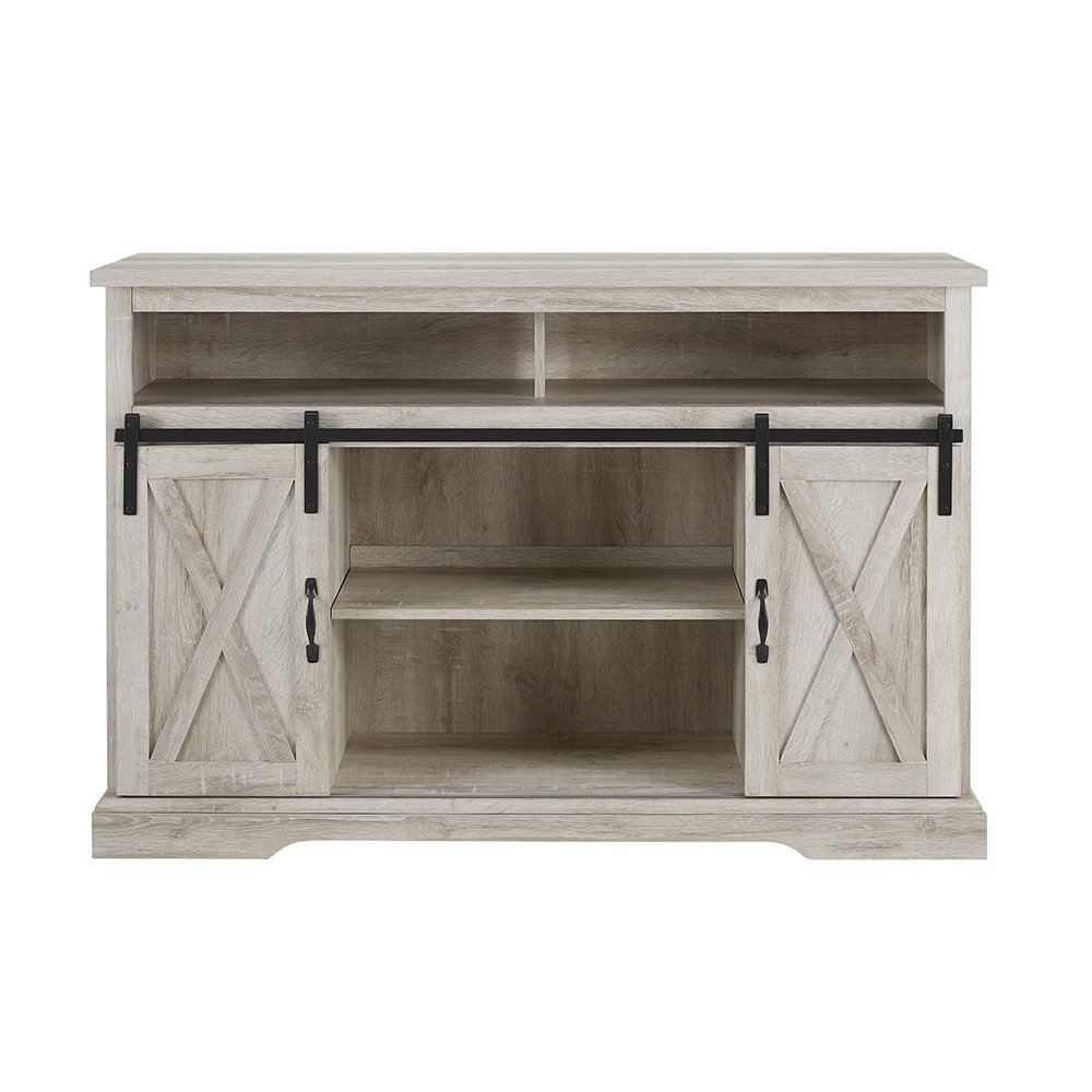 W52HBSBDWO Modern Farmhouse 52 Inch TV Stand - White Oak-3