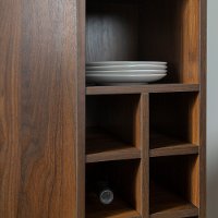 BU34COBCDW Modern Dark Walnut Bar Cabinet-3