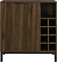 BU34COBCDW Modern Dark Walnut Bar Cabinet-4