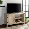 Rustic Farmhouse 44 Inch TV Stand - White Oak