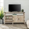 Modern Farmhouse 58 Inch TV Stand - White Oak