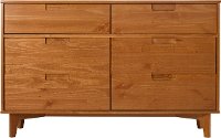 BR6DSLDRCA Mid Century Modern Caramel Brown Dresser - Sloane-4