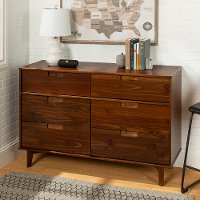 Mid Century Modern Walnut Brown Dresser - Sloane