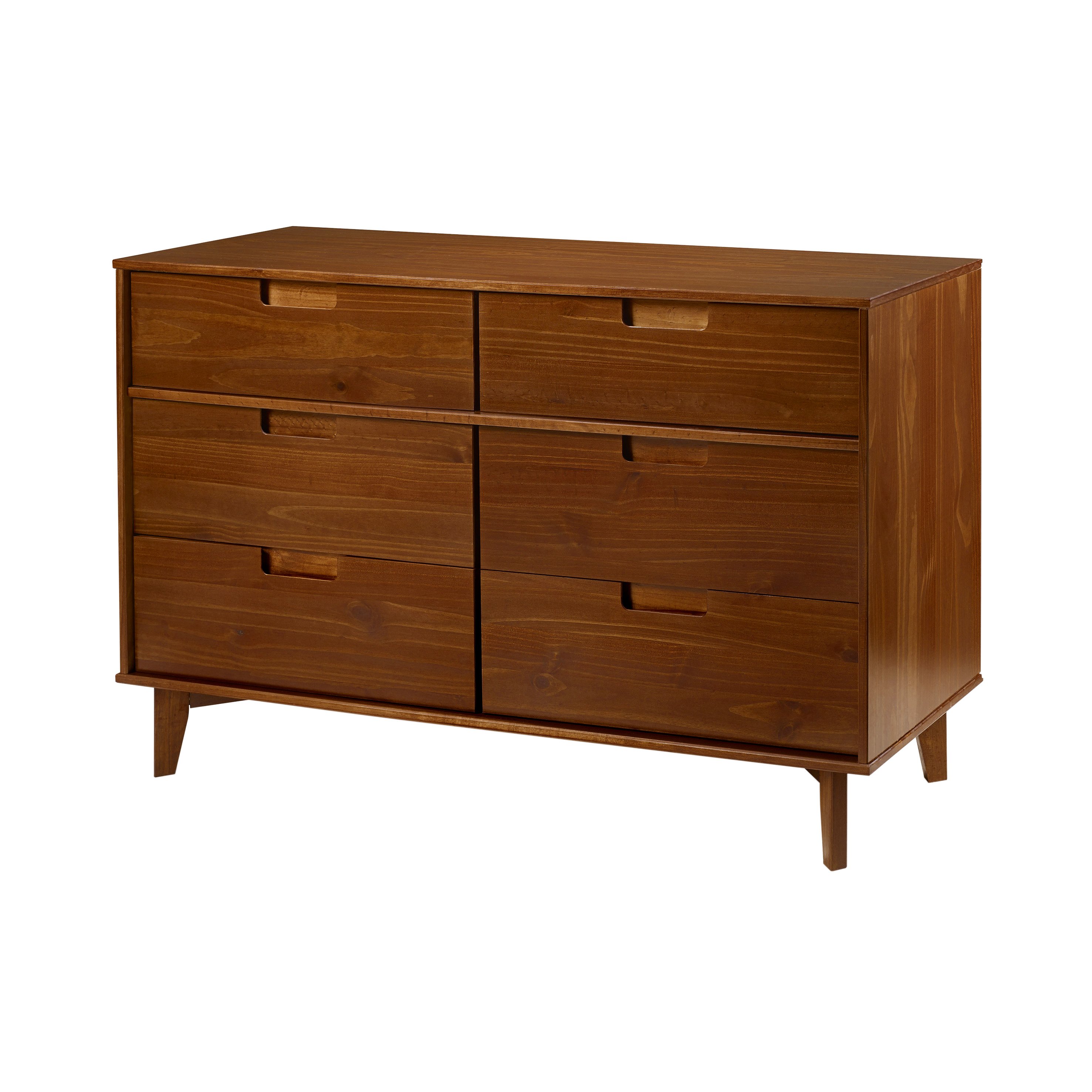 BR6DSLDRWT Sloane Mid Century Modern Walnut Brown Dresser-3