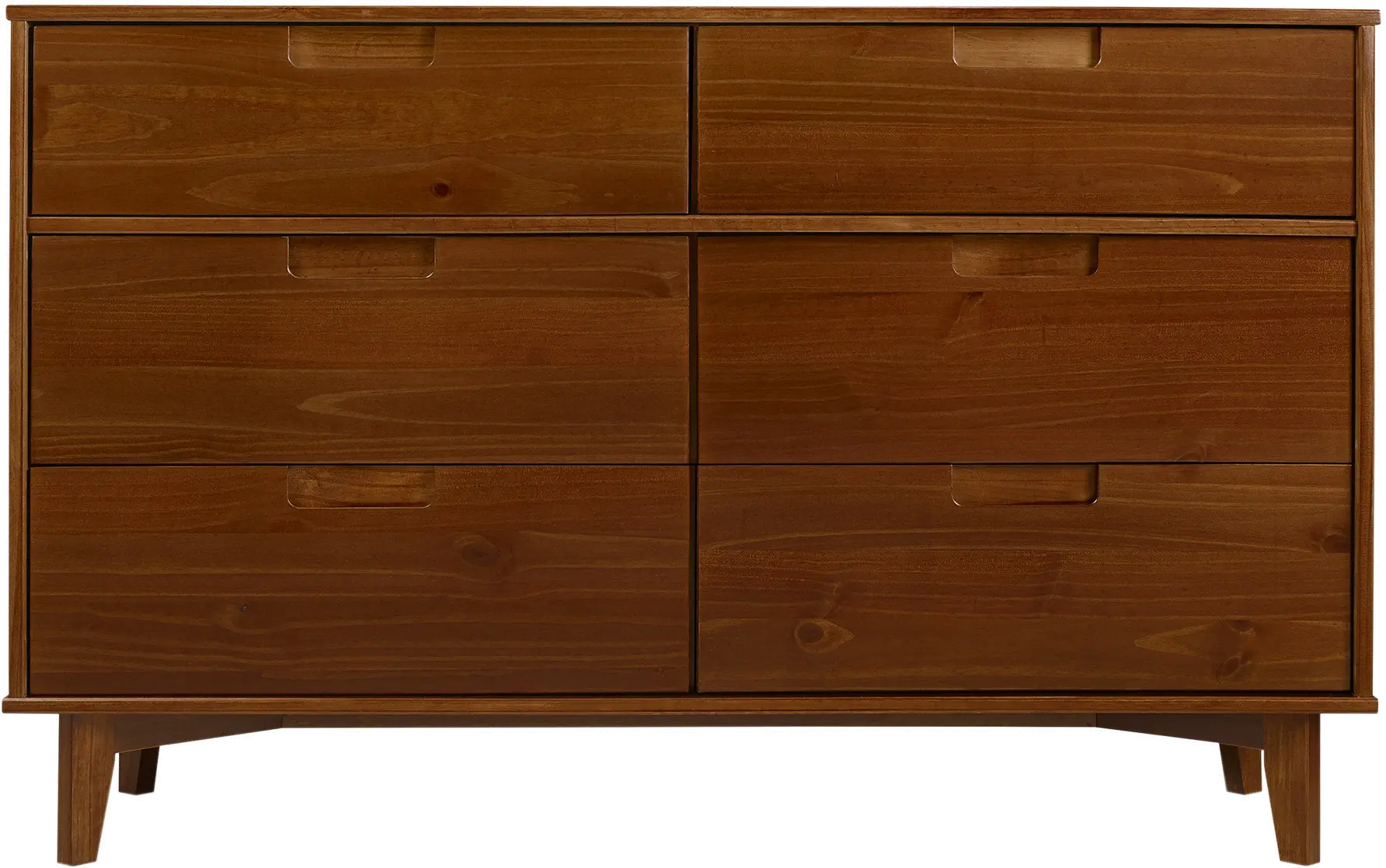 BR6DSLDRWT Sloane Mid Century Modern Walnut Brown Dresser-4