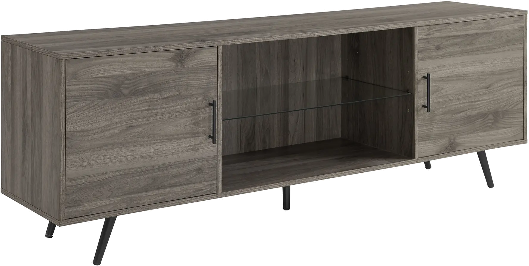W70NORSG Mid Century Modern 70 Inch TV Stand - Slate Grey-3