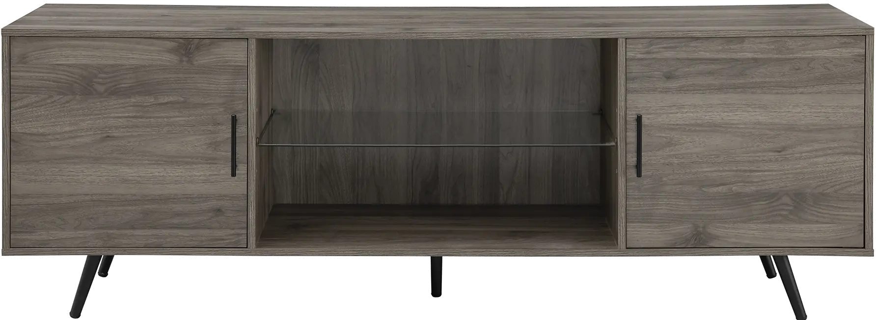 W70NORSG Mid Century Modern 70 Inch TV Stand - Slate Grey-4