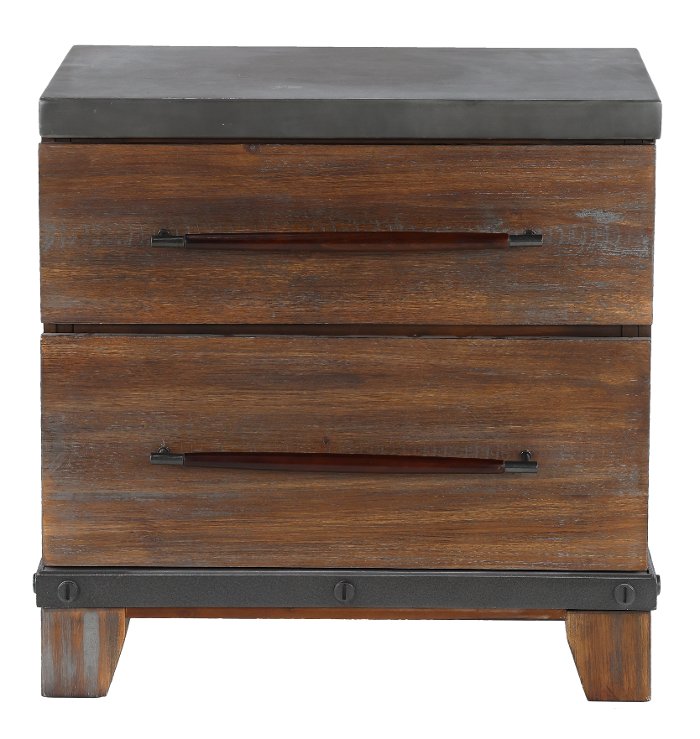 Forge Rustic Brown Nightstand