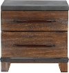 Modern Rustic Brown Nightstand - Forge