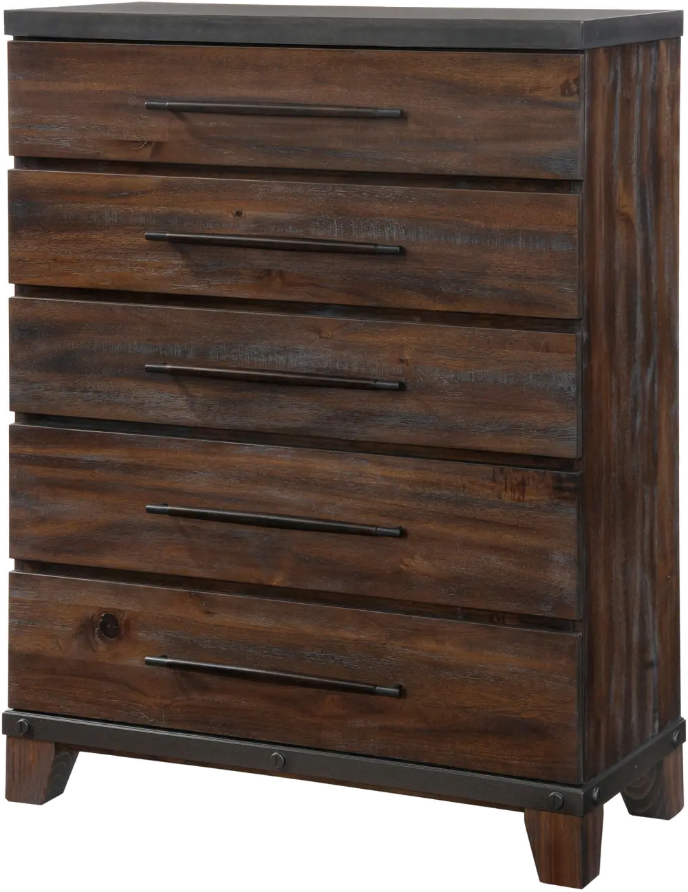 Forge Rustic Brown Chest of Drawers-1