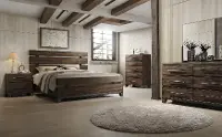 Forge Rustic Brown 4 Piece Queen Bedroom Set