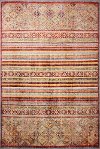 5 x 8 Medium Traditional Zackary Rust Area Rug - Impressions