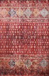 5 x 8 Medium Traditional Zaidan Rust Area Rug - Impressions