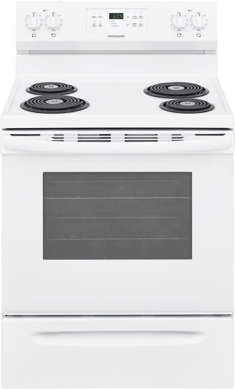 FFEF3016VW Frigidaire 30 Inch Electric Range - 5.3 cu. ft. White-1