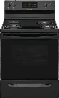 FFEF3016VB Frigidaire 30 Inch Electric Range - 5.3 cu. ft. Black