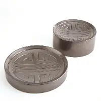 12 Inch Round Pewter Longevity Platter